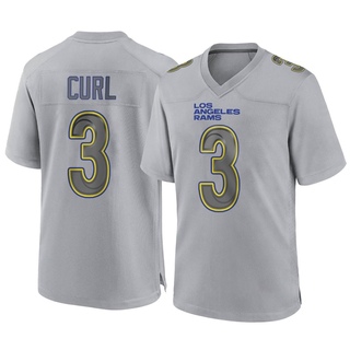 Game Kamren Curl Men's Los Angeles Rams Atmosphere Fashion Jersey - Gray