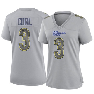 Game Kamren Curl Women's Los Angeles Rams Atmosphere Fashion Jersey - Gray