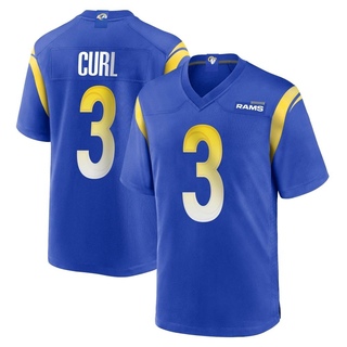 Game Kamren Curl Youth Los Angeles Rams Alternate Jersey - Royal