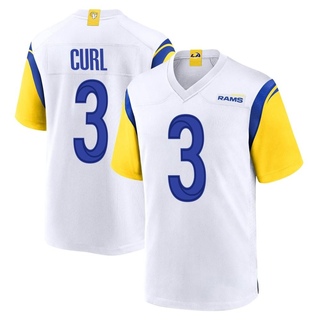 Game Kamren Curl Youth Los Angeles Rams Jersey - White