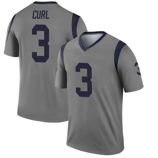 Legend Kamren Curl Men's Los Angeles Rams Inverted Jersey - Gray