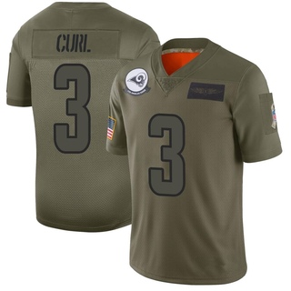 Limited Kamren Curl Men's Los Angeles Rams 2019 Salute to Service Jersey - Camo