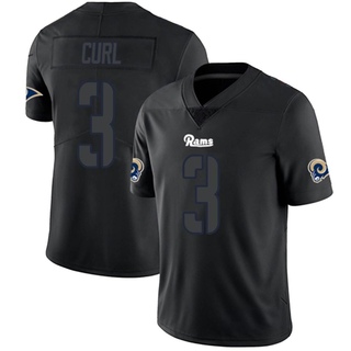 Limited Kamren Curl Men's Los Angeles Rams Jersey - Black Impact