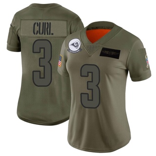 Limited Kamren Curl Women's Los Angeles Rams 2019 Salute to Service Jersey - Camo