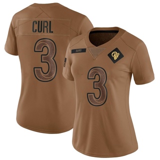 Limited Kamren Curl Women's Los Angeles Rams 2023 Salute To Service Jersey - Brown