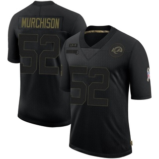 Limited Larrell Murchison Men's Los Angeles Rams 2020 Salute To Service Jersey - Black