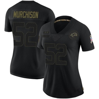 Limited Larrell Murchison Women's Los Angeles Rams 2020 Salute To Service Jersey - Black