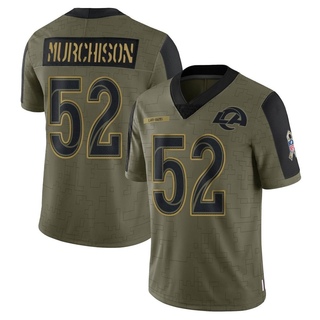 Limited Larrell Murchison Youth Los Angeles Rams 2021 Salute To Service Jersey - Olive